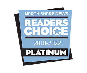 North Shore News Readers Choice Platinum Winner